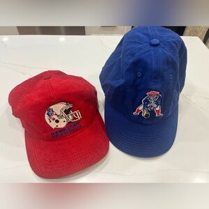 2 Vintage New England Patriots Hats - NFL